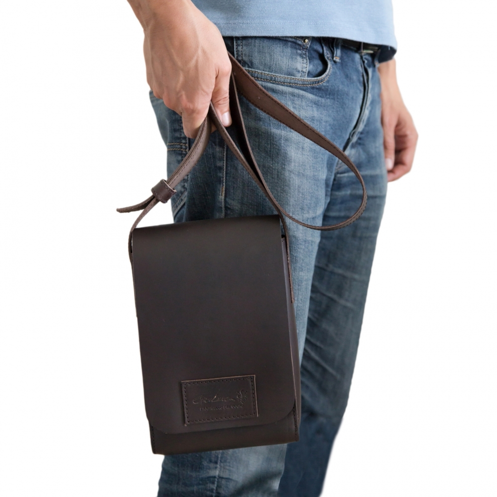 HOMHOLDON Sac à Bandoulière Imperméable Pour Homme Et Femme, Sac De Poitrine, Sac à Dos à Bandoulière, Sac à Dos De Randonnée, Sac De Moto, Noir Brossé., Grand